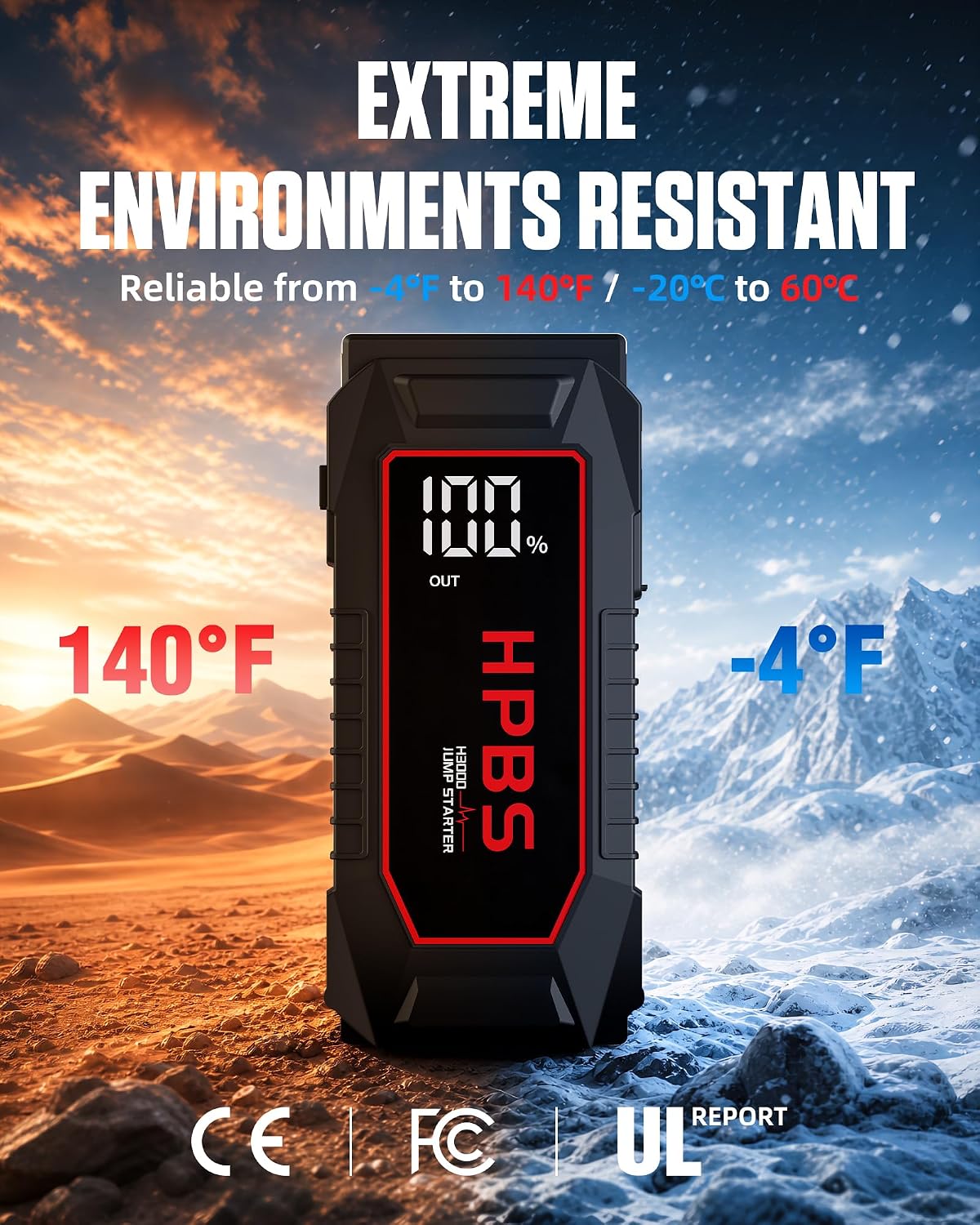 H50 Jump Starter - 5000A Jump Starter Battery Pack for Up to 10.0L Gas and 8.0L Diesel Engines, 12V Car Battery Jumper Starter Portable with 3.0" LCD Display, Jump Box