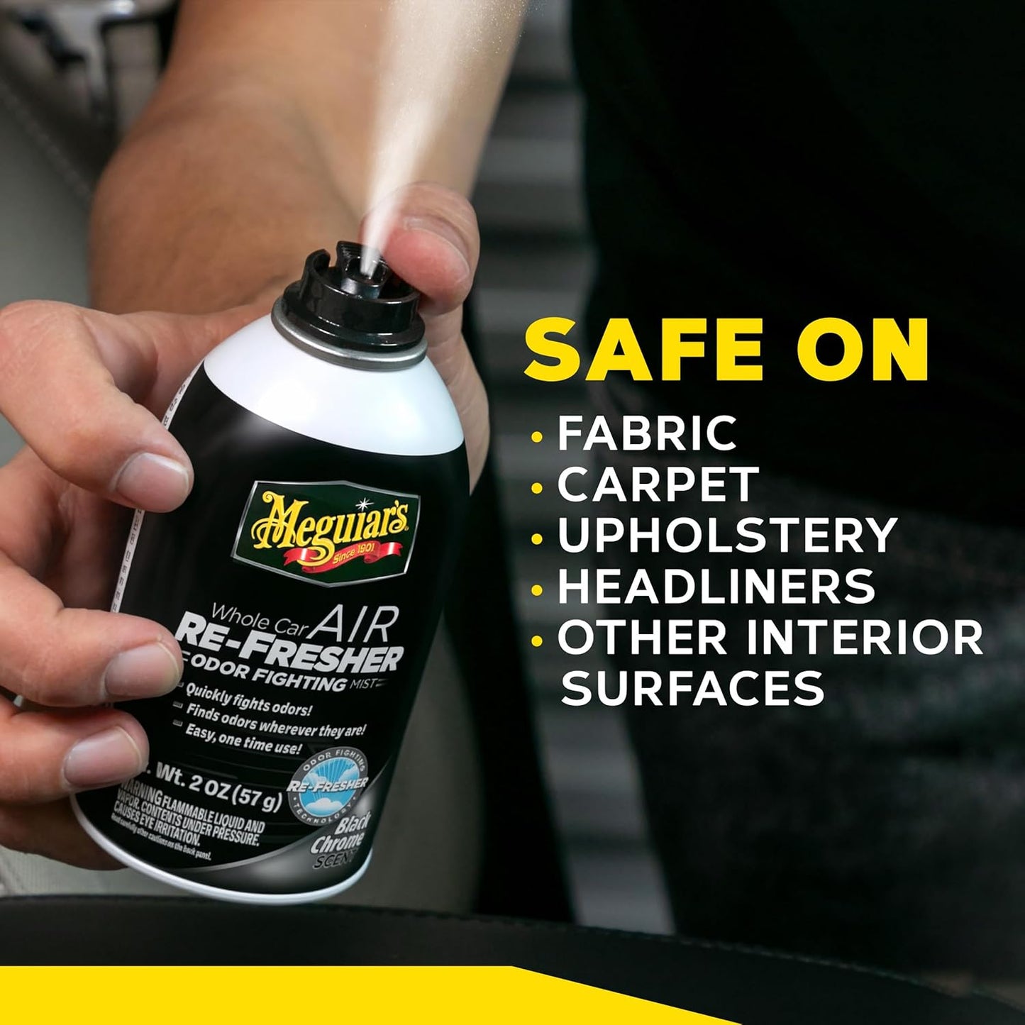 Meguiar’s Whole Car Air Refresher Odor Eliminator, Summer Breeze, 2 Oz— Car Air Freshener For Commuters, Detailers; Mist Refreshes Cabin For Sedan, Suv, Truck, Van