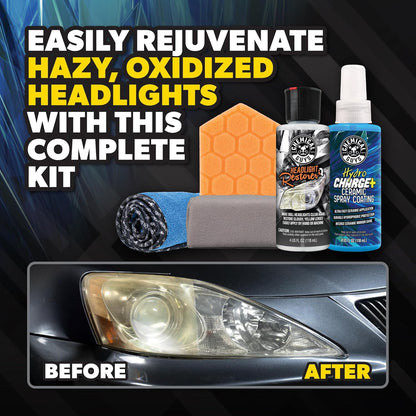 Chemical Guys Headlight Restore and Protect - Cleans, Restores Clarity, and Protects Headlights from Future Fading, Safe for Trucks, SUVs, Motorcycles, RVs & More - 16 oz