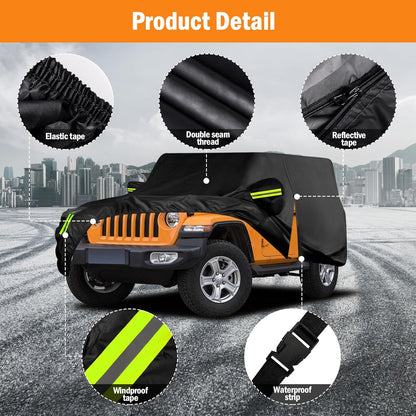 Car Cover Custom Fit for Toyota Corolla 2000-2025, Honda Civic 1991-2025, Waterproof All Weather Full Exterior Cover Rain Sun Protector Car Cover with Door Zipper