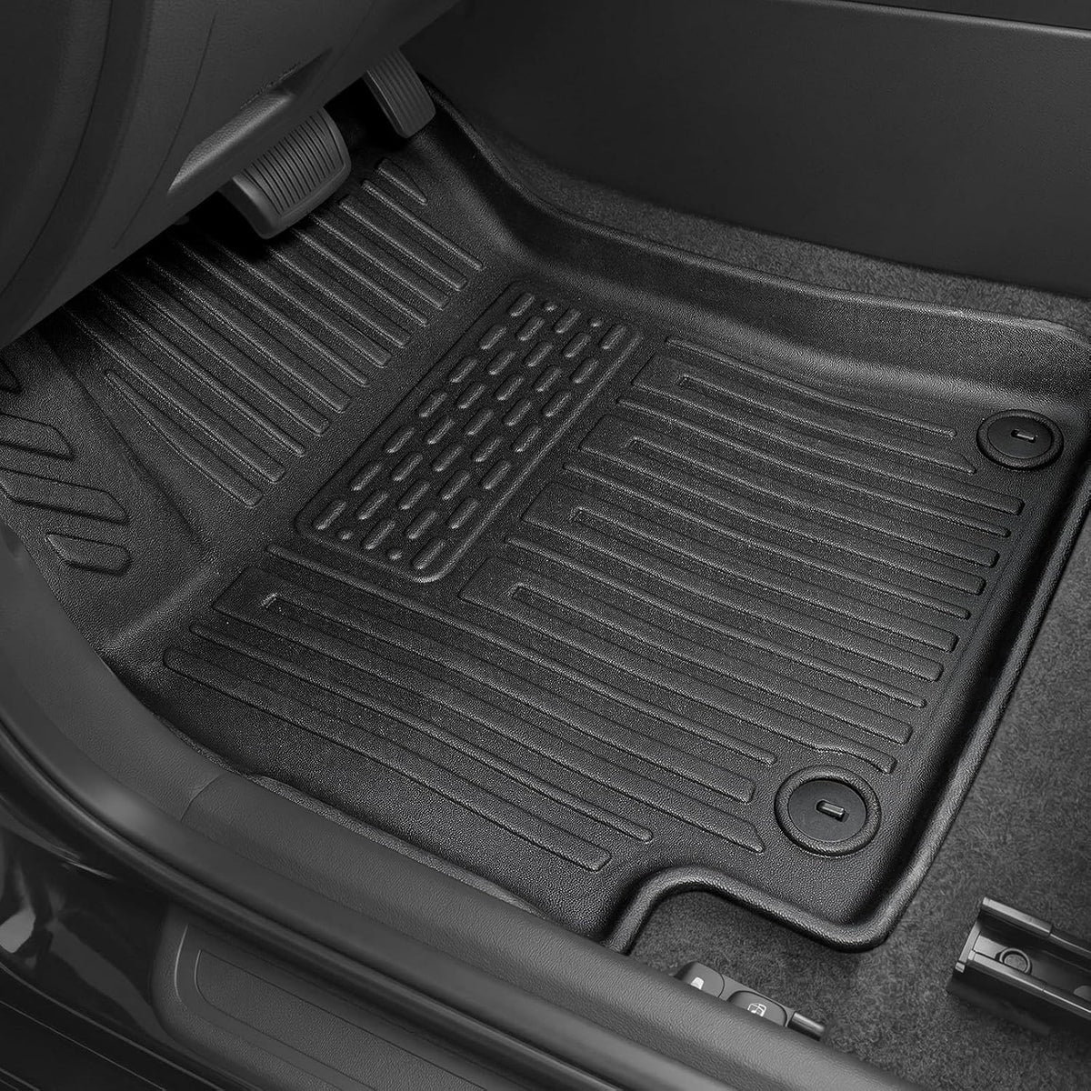 Floor Mats for Hyundai Elantra Gas 2021-2026, All Weather Floor Mats Trunk Cargo Liner and Door Sill Guards Accessories, Full Coverage Set (Not fit Hybrid Models)