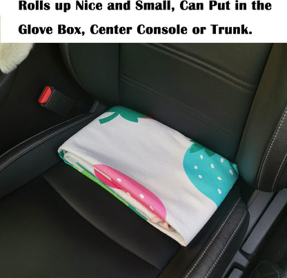 Car Seat Cover Protector Front Seats,for Gym Workout,Running,Swimming,Beach and Hiking,Waterproof Sweat Towel Bucket Seat Covers for Cars SUV Trucks (Black, 1Pcs)
