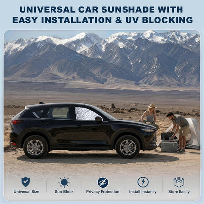 ZATOOTO Side Window Sun Shade - 4 Pack Car Window Covers 99% UV Light Block Car Curtains Magnetic Side Window Sun Shade Keeps Cooler for Breastfeeding, Taking a nap, Changing Clothes, Camping