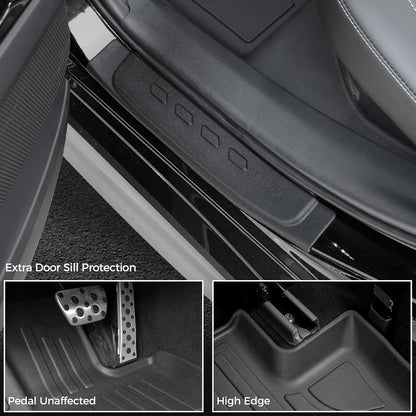 Floor Mats for Toyota Sienna 2021-2026, All Weather Floor Mats Lower Trunk Cargo Liner Accessories, Full Coverage Set (Fit 8-Seat with Spare Tire)