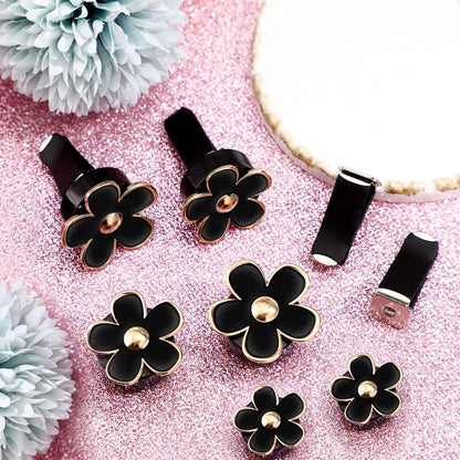 Frienda 6 Pcs Daisy Flower Air Vent Clip Accessories Air Conditioning Outlet Clip Car Air Freshener Dashboard Accessories Charm Car Inter Decor(3 cm, 3.3 cm,White)