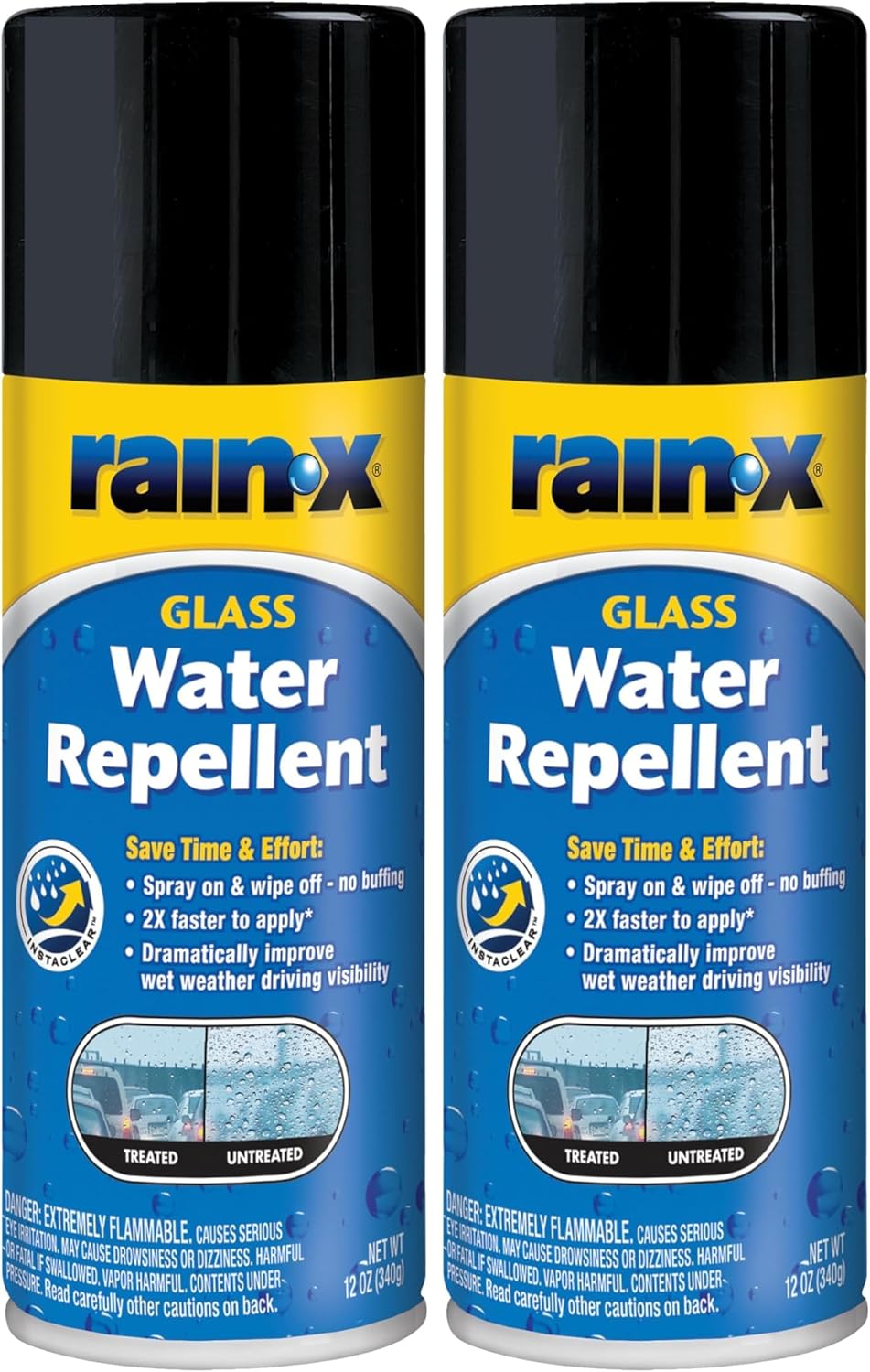 Rain-X 630168 Glass Water-Repellent Aerosol 12 oz.
