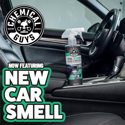 Chemical Guys Total Interior Cleaner Variety Kit With Storage Bag New Car And Black Cherry Scents Microfiber Towels Giftable Car Care Set