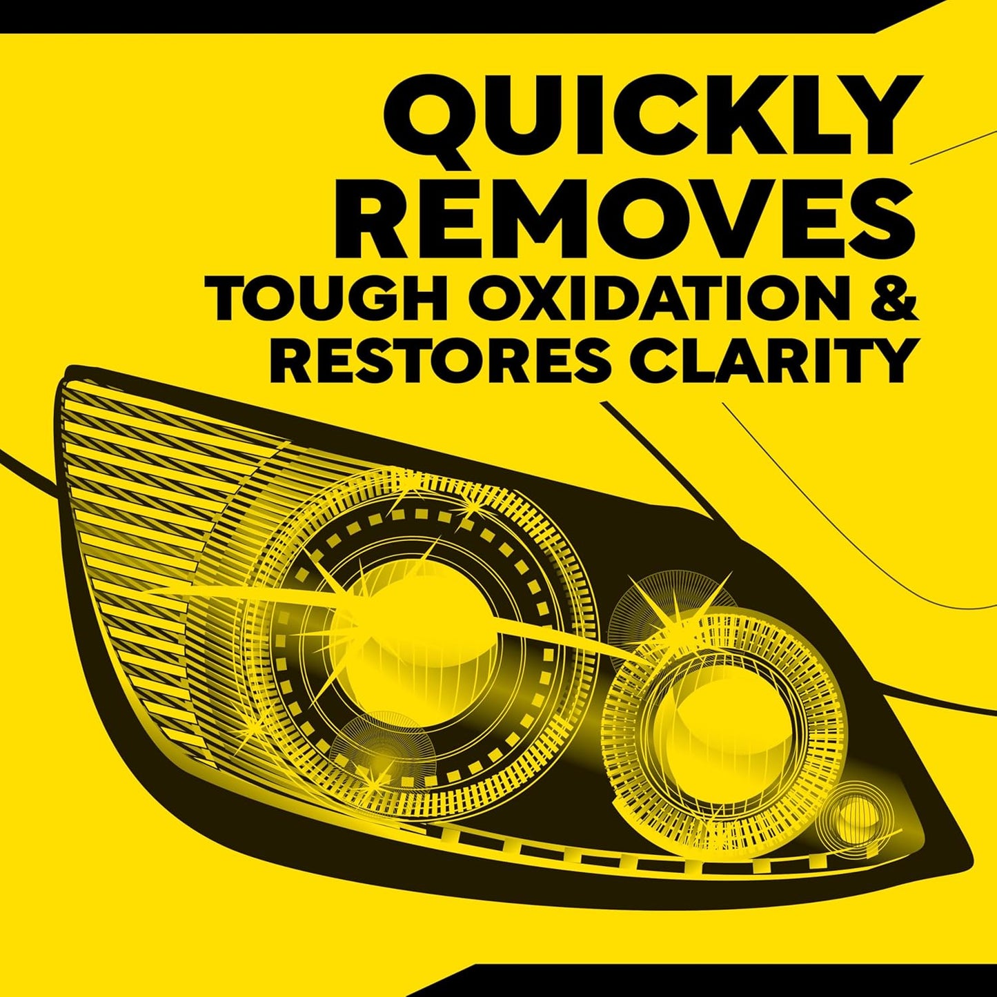 Meguiar's Heavy Duty Headlight Kit,This Headlight Restoration Kit Includes Headlight Cleaner, Ceramic Protection, Drill Backing Plate, Pads, & Towelettes, 18 Plus Months of Protection, Car Care Kit