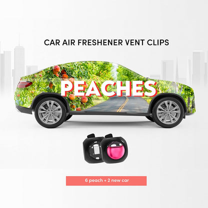 DRIVEJOY Car Air Freshener Vent Clips, 8 PK, 6 Ocean, 2 New Car Scent, Long Lasting Air Fresheners for Men & Women, Up to 240 Days, Odor Eliminator