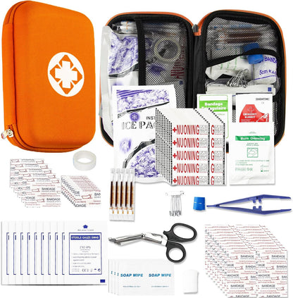 Car First Aid Kits 275Pcs Survival Gear Home Travel Size Small Emergency Kit Tactical Hiking EVA Camping Essentials Backpack Sports Office Boat Urgent Accident