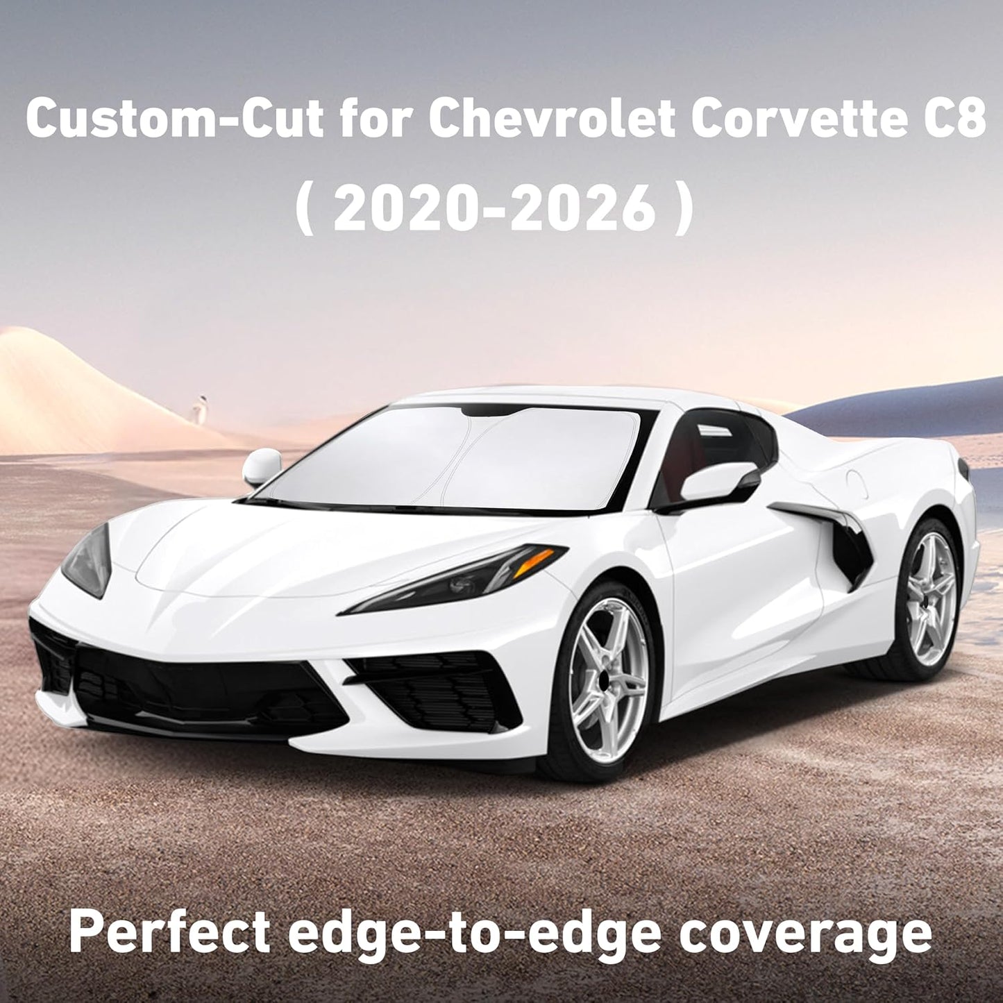 EcoNour Car Windshield Sun Shade | 2025 Upgraded Innovative No-Light-Pass Technology for Maximum Coverage | Foldable Sun Shade Keeps Your Vehicle Cool | Must-Have Car Accessories | Small (59" x 29") - Colors F