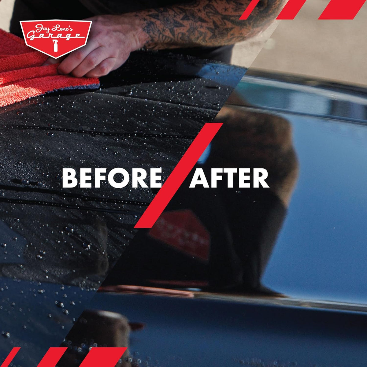 Jay Leno’s Garage Ceramic Speed Detailer Spray Quick Car Detailer for Cars Trucks Motorcycles and Watercraft Enhances Gloss Slickness Hydrophobic Protection Boosts Ceramic Coatings (16 OZ)