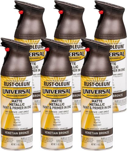 Rust-Oleum 302151 Universal All Surface Clear Topcoat Spray, 11 oz, Dead Flat Clear - Colors B