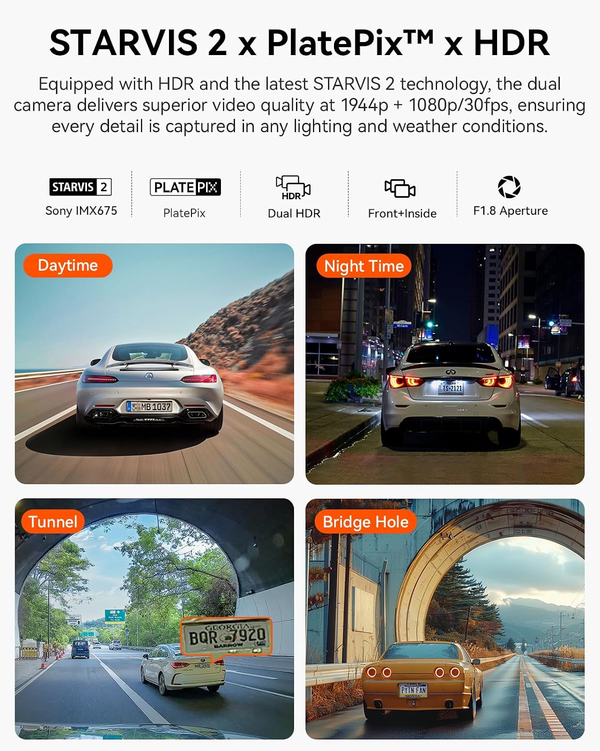 Vantrue N2X 2.7K Dash Cam Front and Inside, 5G WiFi Dual Dash Camera for Car with HDR IR Night Vision, STARVIS 2, GPS, 2.5K/60FPS, G-Sensor, 24/7 Parking Mode, Voice Control, Support 512GB Max