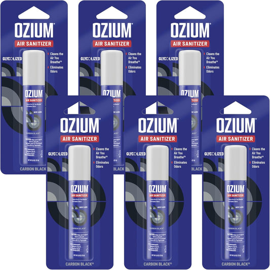 Ozium . Air Sanitizer & Odor Eliminator for Homes, Cars, Offices and More, Outdoor Essence, 0.8 Oz( Pack of 6) (packaging may vary)