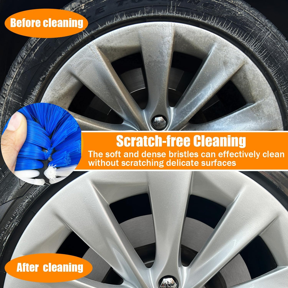 15Pcs Drill Brush Attachment Set, Drill Scrubber Brush Kit Include Soft Drill Wheel Brush, Scrub Pads, Sponge, Drill Cleaning Brush Attachment Set for Car, Bathroom, Tub, Tile, Floor, Grout, Boat