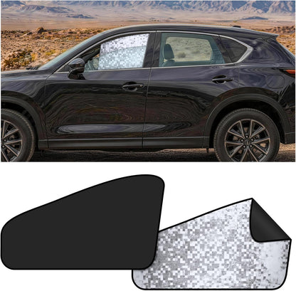 ZATOOTO Side Window Sun Shade - 4 Pack Car Window Covers 99% UV Light Block Car Curtains Magnetic Side Window Sun Shade Keeps Cooler for Breastfeeding, Taking a nap, Changing Clothes, Camping
