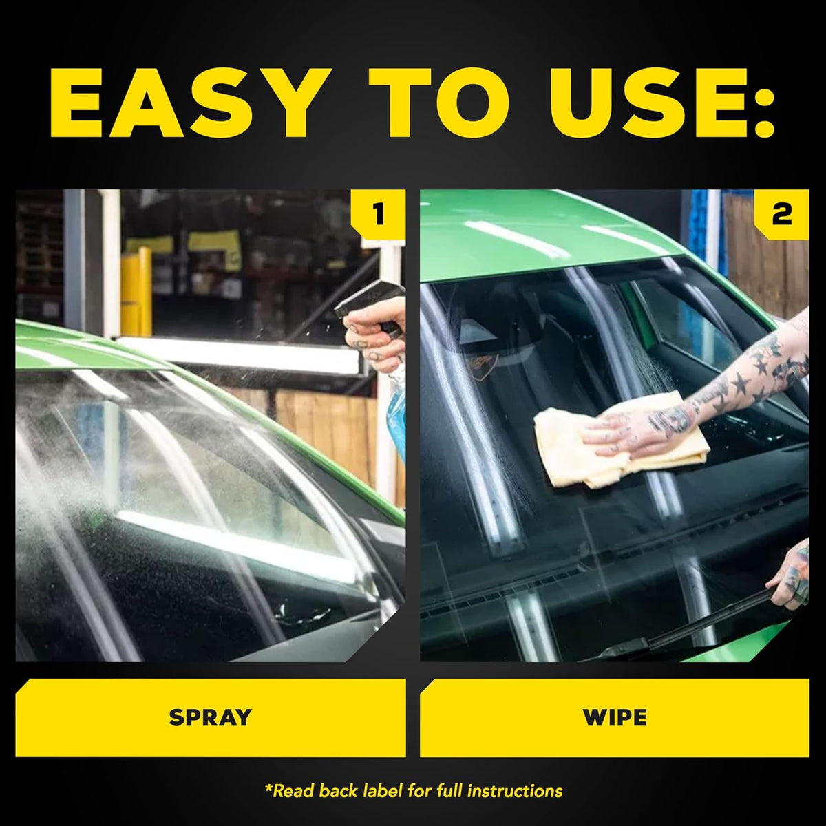 Meguiar's Ultimate Waterless Wash & Wax, Scratch-Free Waterless Car Cleaning Spray That Makes Detailing Quick and Easy, 2-in-1 Cleaner and Protection to Help Your Ride Shine, 26 Oz