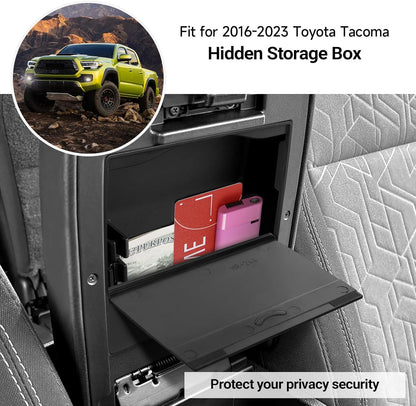 Glove Box Dividers Organizer Compatible with Toyota 2016-2020 2021 2022 2023 Tacoma Accessories Black ABS Material Center Console Organizer
