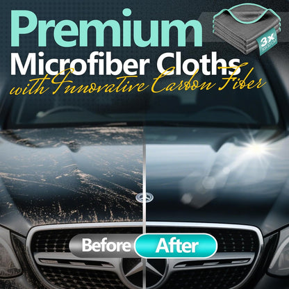 Airlab Microfiber Towels for Cars Wash Drying Thick Plush Cleaning Cloth Auto Detailing Super Absorbent for Interior & Exterior Lint Free, Streak Free, 16" X 16", 800 GSM, Pack of 4