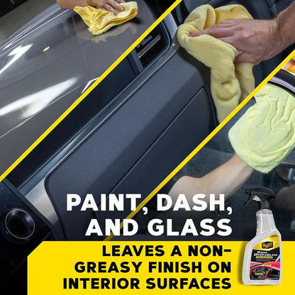 Meguiar's Paint Dash & Glass Multi Surface Detailer Spray, 6 Pack (6 x 24 oz = 144 oz Total), Interior Exterior Quick Detailer for Automotive Paint, Dash, Plastic, Vinyl, Leather, Glass and Screens