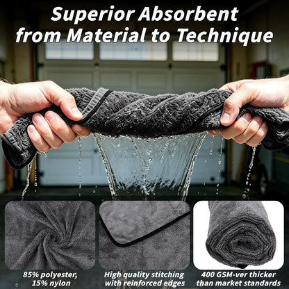 6PCS Microfiber Towels for Cars 36x25 Inch Microfiber Cleaning Cloths Bulk Soft Car Detailng Towel Cloths 450 GSM Detailing Buffing Quick Drying Towel Polishing Waxing Auto Detailing Towel Cloth