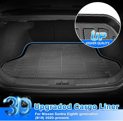 Rav4 Cargo Liner - Trunk Mat for Toyota RAV4 2019-2024 2025, All Weather Cargo Mat for rav4 Accessories, Heavy Duty (Fit for All Models)