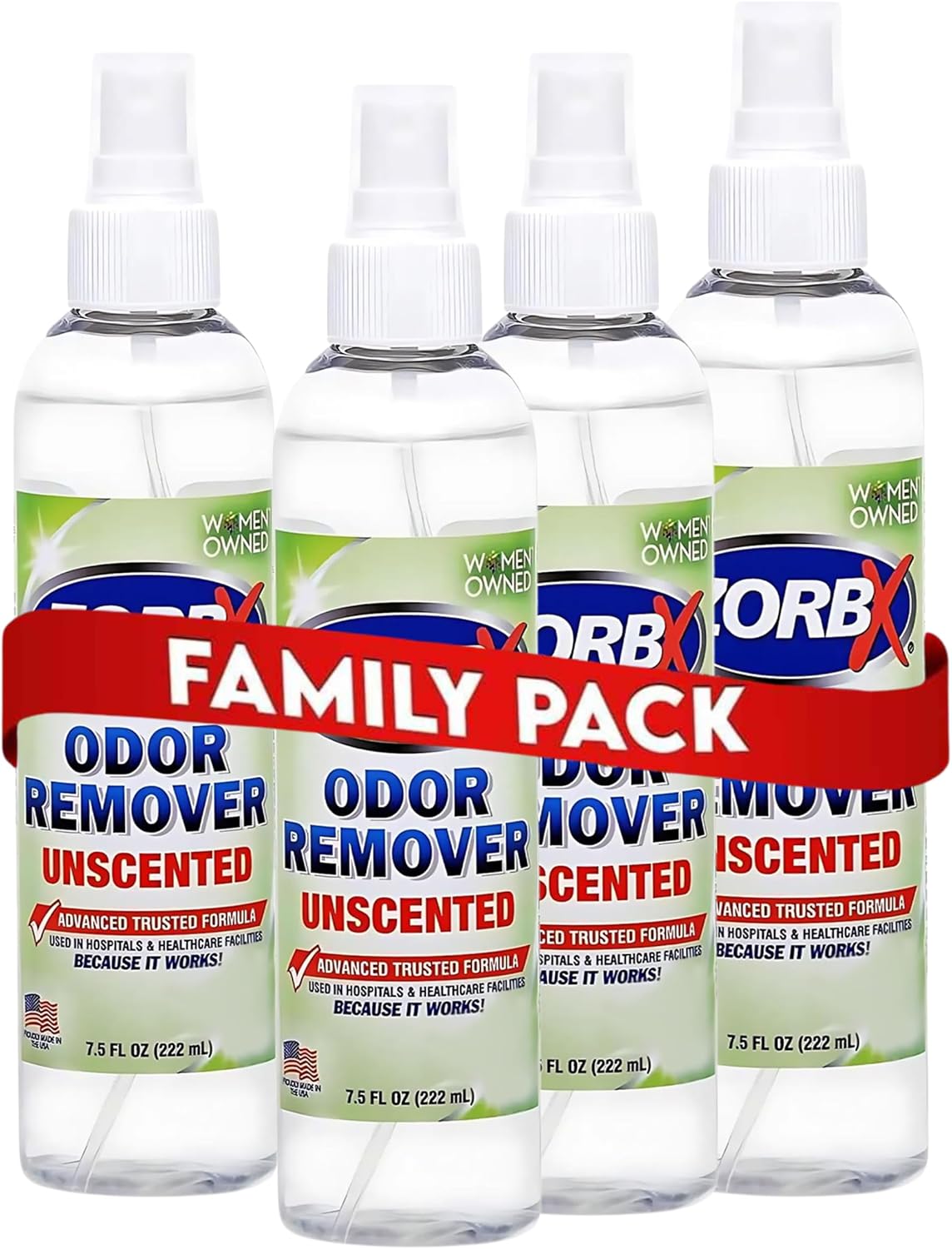 ZORBX Unscented Odor Eliminator for Strong Odor 2 Fl Oz, Pack of 1 - Used in Hospitals & Healthcare Facilities - Advanced Formula, Fast-Acting Odor Remover Spray for Dog, Cat, House & Carpet