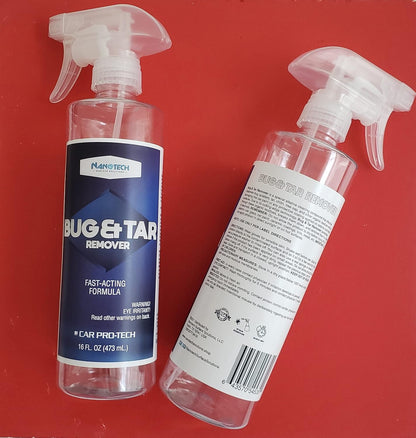 Nanotech Surface Solutions Bug & Tar Remover- Effective Bug Splatter, Tar, Tree Sap, Glue Eliminator- Fast Acting- Safe on Automotive Paint (16 Oz.)
