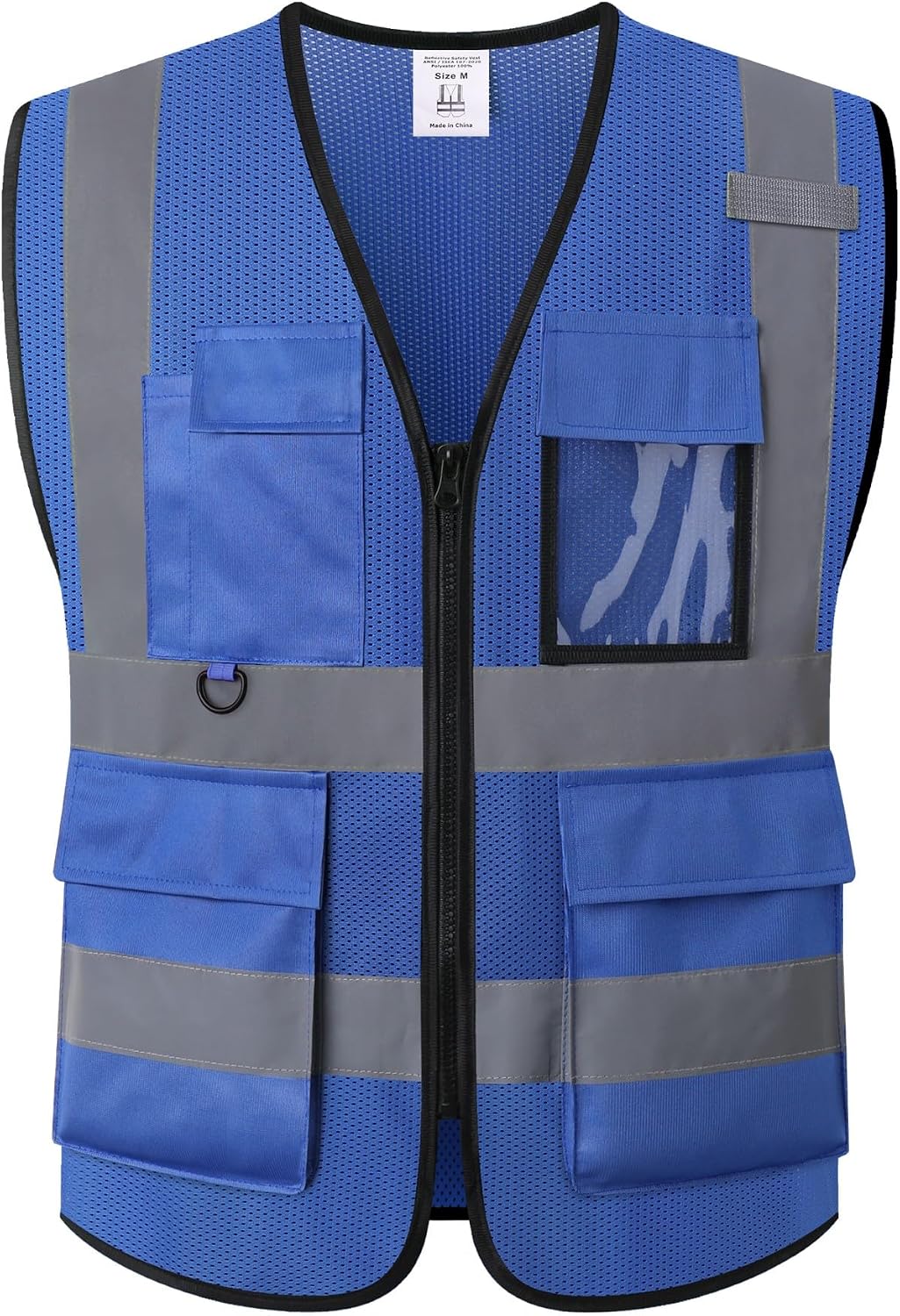Safety Vest for Men Women Hi Vis Vest with Pockets Mesh High Visibility Vests Meets ANSI/ISEA Standards