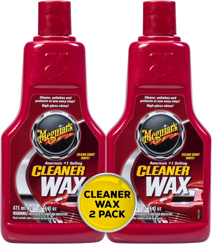 Meguiar’s Cleaner Wax, Liquid Car Wax For Diy Drivers & Detailers—Cleans, Polishes And Protects; Use On Exterior Paint And Clear Coat Surfaces On Cars, Trucks & Suvs - 16 Oz Bottle