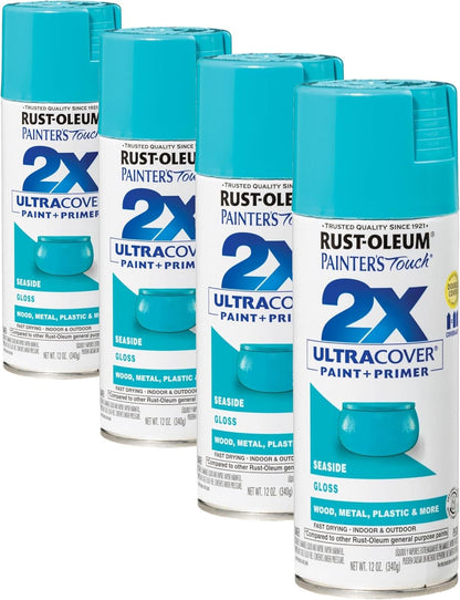 Rust-Oleum 334029 Painter's Touch 2X Ultra Cover Spray Paint, 12 oz, Gloss Clear - Colors B