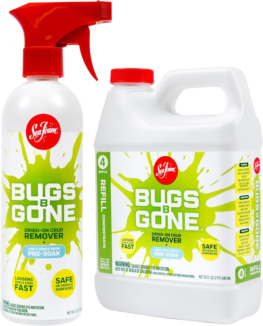 Sea Foam Bugs B Gone Combo Pack, One 16 oz Spray + One 32 oz Refill Concentrate