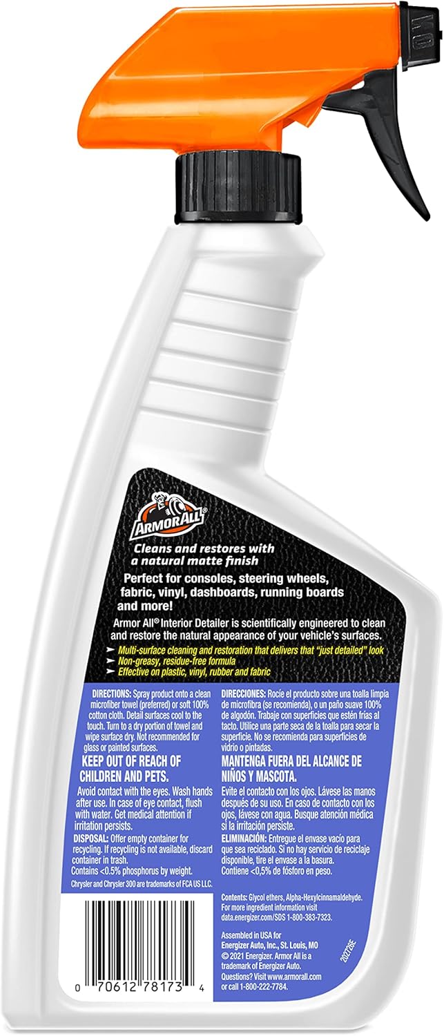 Armor All Ultra Shine Total Vehicle Detailer by Armor All, Car Detailer Spray for Interior and Exterior Use, 22 Fl Oz