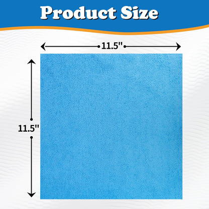 FIXSMITH Microfiber Cleaning Cloth - Pack of 50, Microfiber Towels for Cars 16 x 12 in, Highly Absorbent Cleaning Rags, Lint-Free, Streak-Free Cleaning Cloths for Car Kitchen Home Office