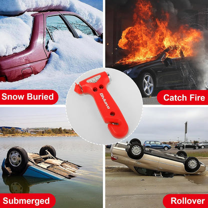 Window Breaker, 3-in-1 Emergency Escape Tool with Car Safety Hammer and Seat Belt Cutter, Safety Emergency Car Escape Tool, Road Trip Essential and Must Haves