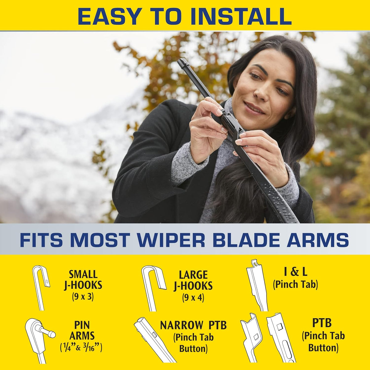 Rain-X 810363 Repellency Water Repellent Wiper Blades, 22" Windshield Wipers (Pack of 2), All Weather Streak-Free for Enhanced Visibility w/Water Repellency Formula [Amazon Exclusive] - Colors A