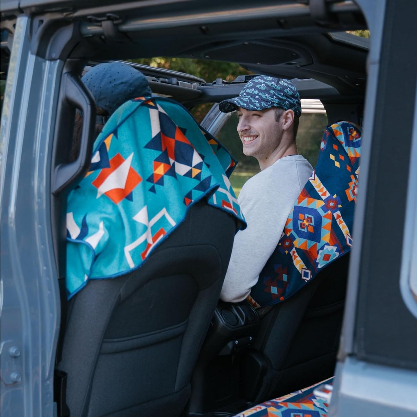 Sprints Athletic Running Towel, Full-Sized, Car Seat Cover - Performance Microfiber (Garden of Races Past)