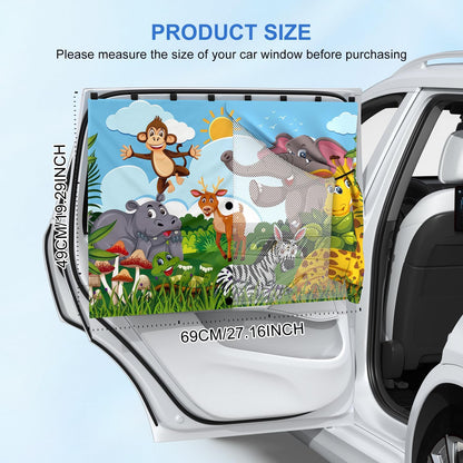 Car Window Shades, [Upgraded] 8 Strong Magnets Magnetic Side Window Sun Shade [2 Pack] - Dual Layer UV Ray Protection Car Sunshade for Baby, Kids & Pets - Universal Fit for SUV, Sedan & Trucks