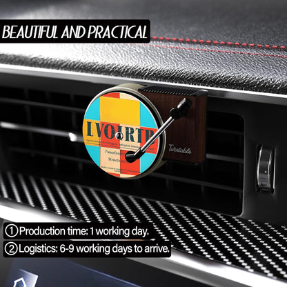 Maicican 12PCS Customizable Car Air Freshener Vent Clip, Pop Singer Album Cover Record Player Shape, Music Lover Gifts. (Fashion)