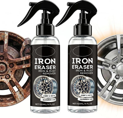 Quatrel Iron Eraser,Iron Eraser Iron and Rust Remover,Iron Eraser Rust Remover Spray,Iron Powder Remover,Professional Automotive Surface Cleaning (2PCS)