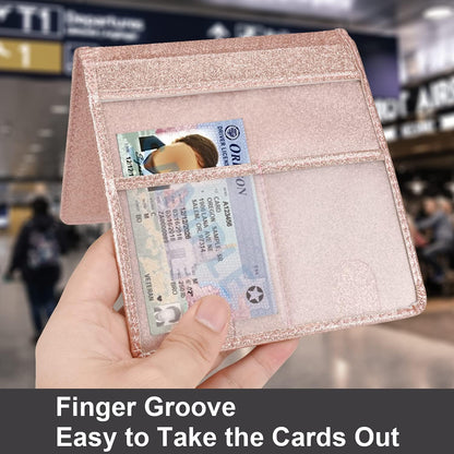 Car Registration and Insurance Holder, Car Accessories Vehicle Glove Box Car Organizer Women Wallet Case for Cards, Essential Document, Driver License by Cacturism, Pink | for Cards