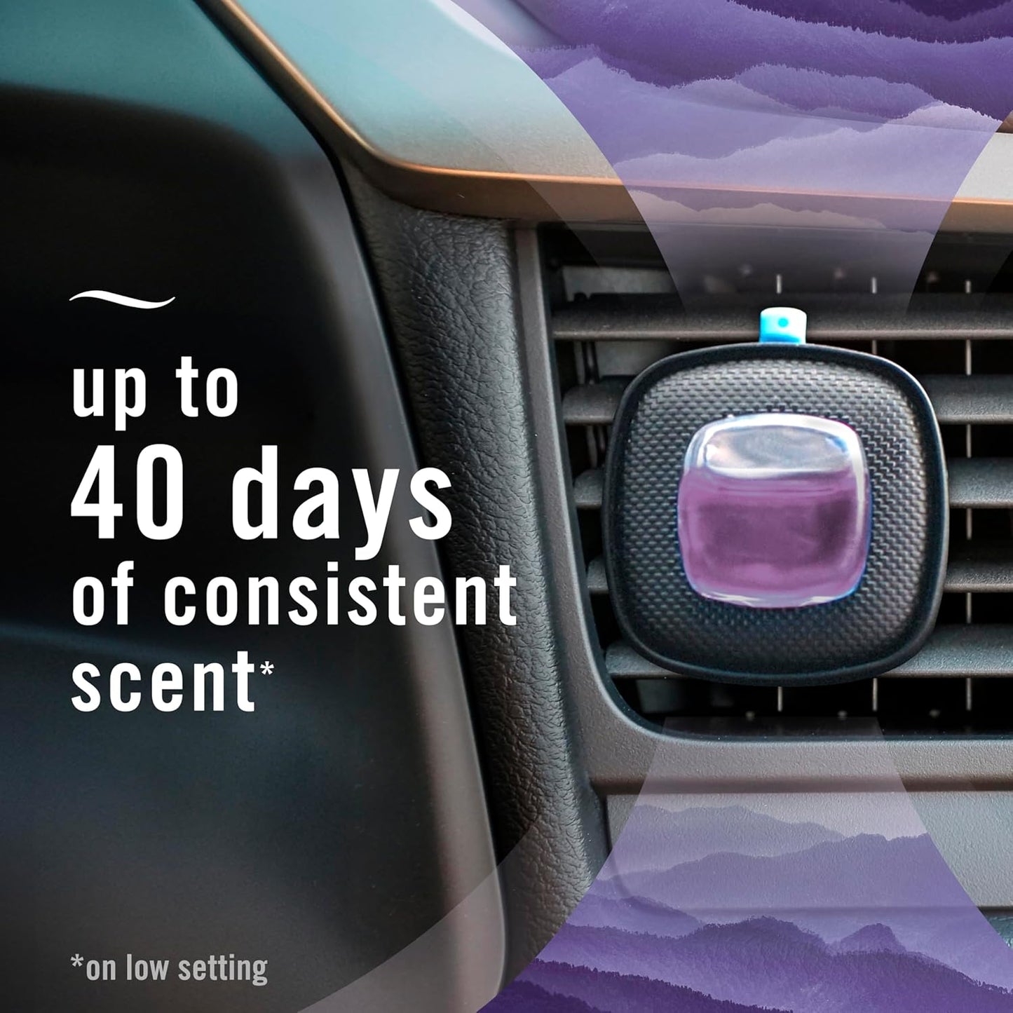Febreze Car Mountain Scent Air Freshener Vent Clip, .07 oz, 2 Count
