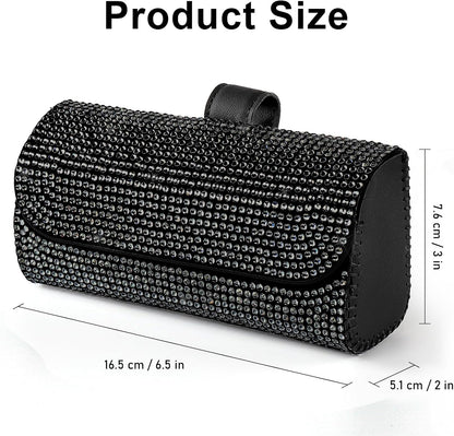 Accmor Sunglasses Holder for Car Sun Visor, Auto Eyeglasses Protective Storage Case, Vehicle Visor Accessories Organizer Box