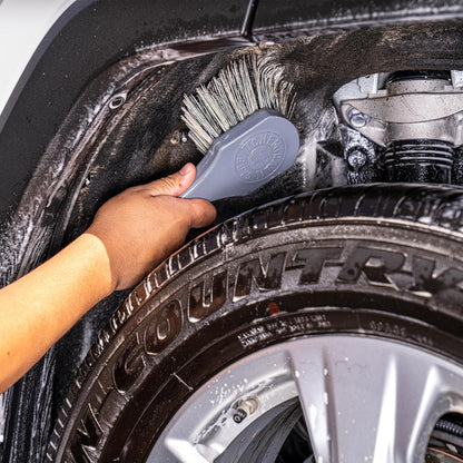 Chemical Guys Wheelie All Exterior Surface and Wheel Brush, Wheel Cleaner Brush with Soft Bristles, Safe Cleaning of Rims, Tires, and Exterior Surfaces on Cars, Trucks, Motorcycles, RVs, & More, Green