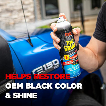 Stoner Car Care 91034 Trim Shine – Black Trim and Plastic Restorer for Cars – Vinyl and Plastic Trim Protectant Coating for Interior and Exterior Use – Fast-Drying No Sling – 12 oz