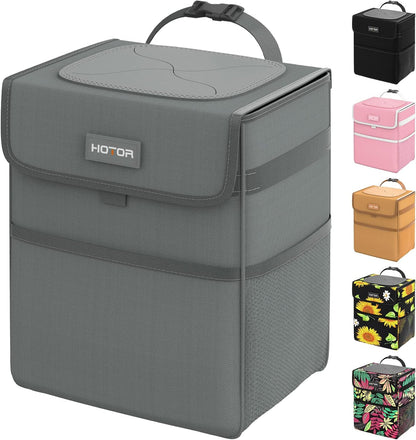 HOTOR Car Trash Can - Leak-Proof Car Organizer and Storage Bag for The Back/Front/Console of Any Cars,Sedans, SUVs & Trucks Easy-to-Install Car Accessory Interior