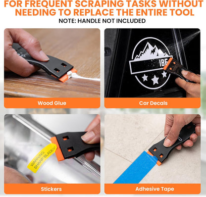 Perco Glue Off Adhesive Sticker Remover 3.3 fl. oz & Scraper with Plastic Razor for Removing Labels (Adhesive Sticker Remover & Scraper w/Plastic Razor)