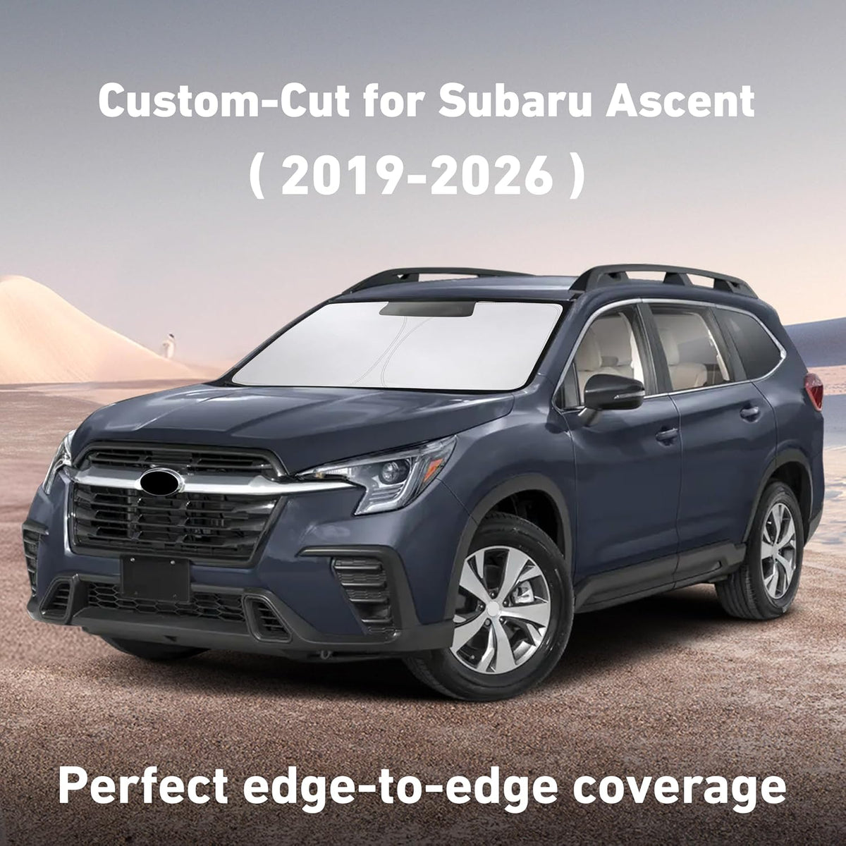 EcoNour Car Windshield Sun Shade | 2025 Upgraded Innovative No-Light-Pass Technology for Maximum Coverage | Foldable Sun Shade Keeps Your Vehicle Cool | Must-Have Car Accessories | Small (59" x 29") - Colors G