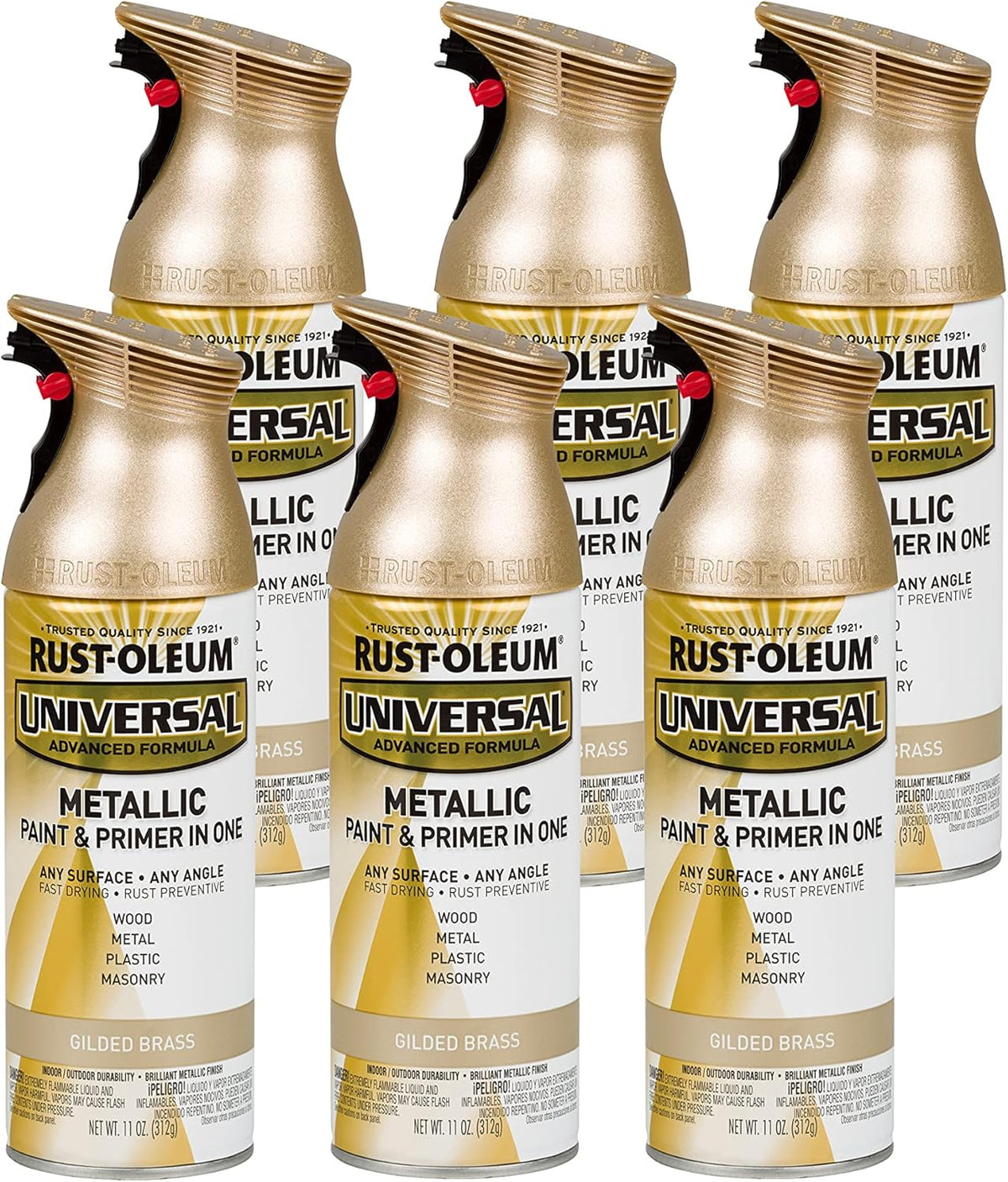 Rust-Oleum 302151 Universal All Surface Clear Topcoat Spray, 11 oz, Dead Flat Clear - Colors B